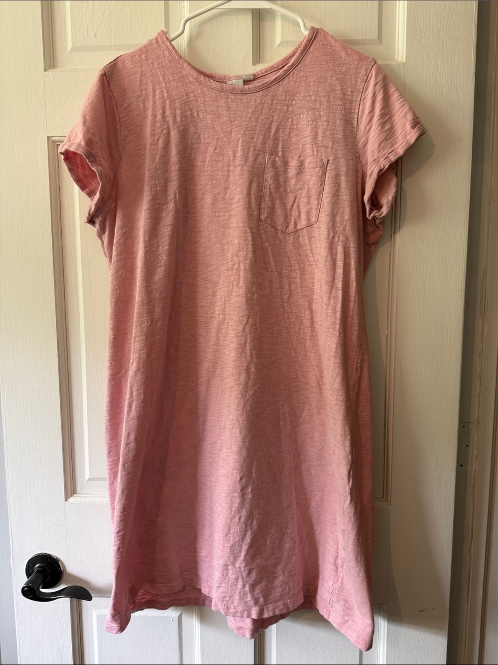 GAP Light Pink Slub Knit Pocket Tee
